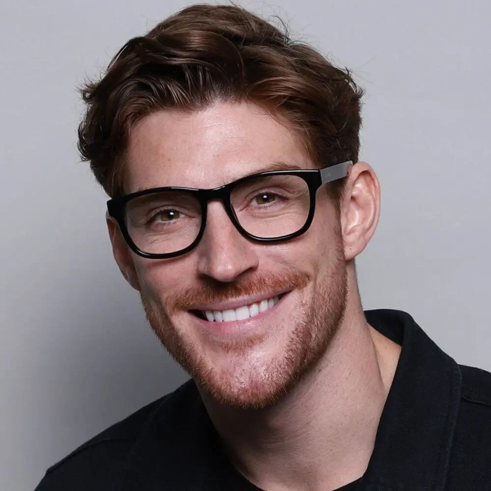 NEW Gucci GG1344O 001 Black Square Men Eyeglasses GG 1344O